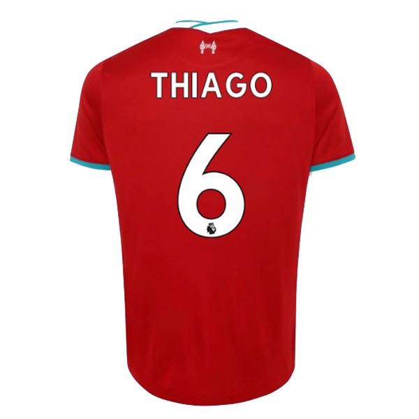 Camiseta Liverpool NO.6 Thiago 1ª 2020 2021 Rojo